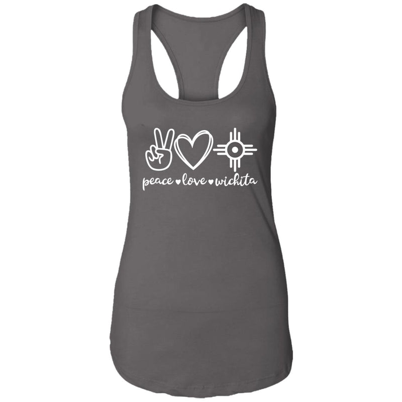Peace Love Wichita Racerback Tank Top