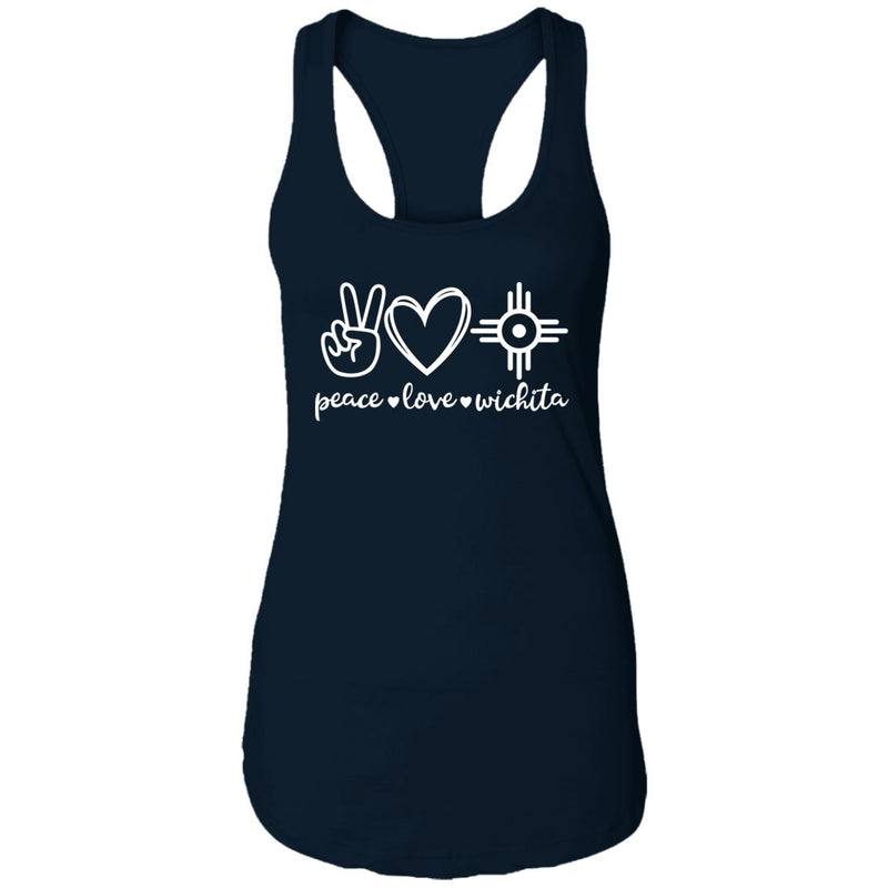 Peace Love Wichita Racerback Tank Top