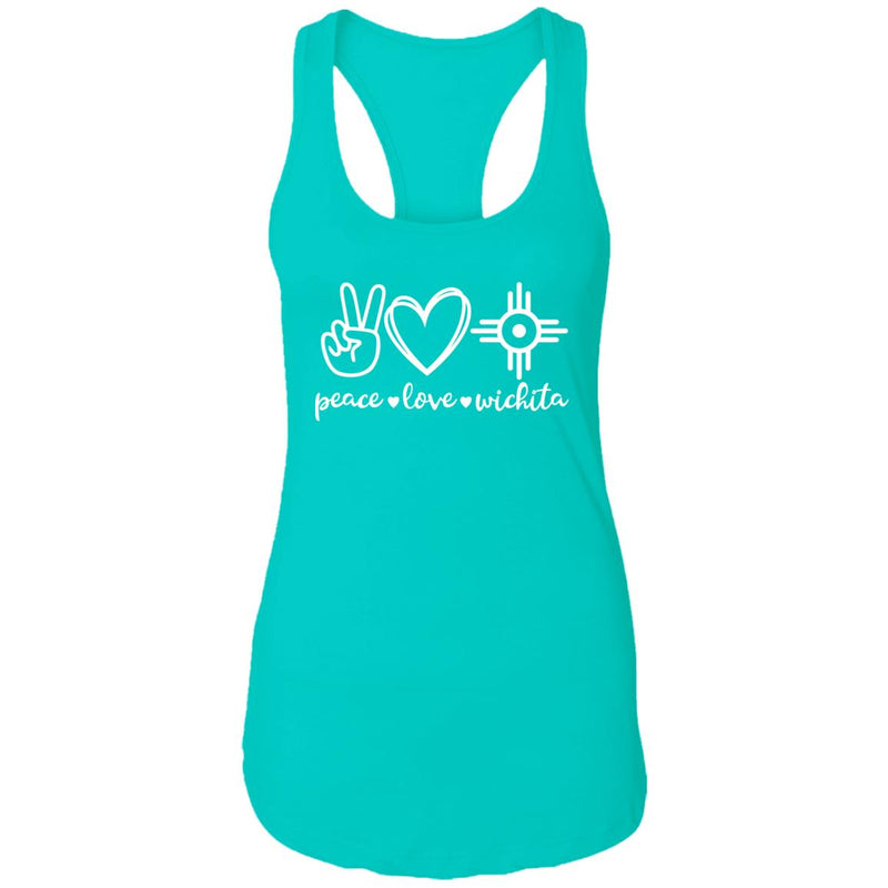 Peace Love Wichita Racerback Tank Top
