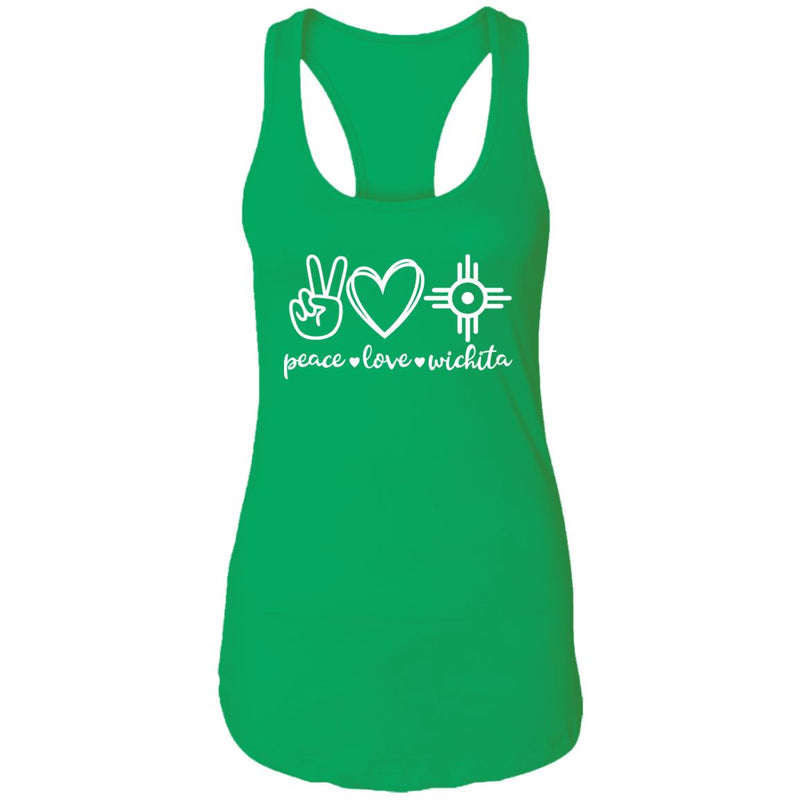 Peace Love Wichita Racerback Tank Top