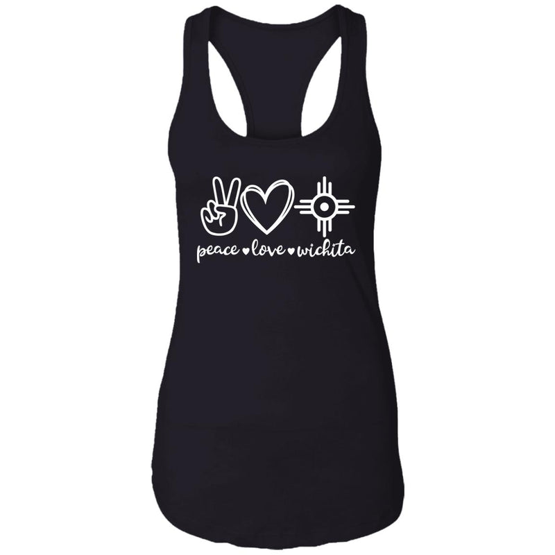 Peace Love Wichita Racerback Tank Top