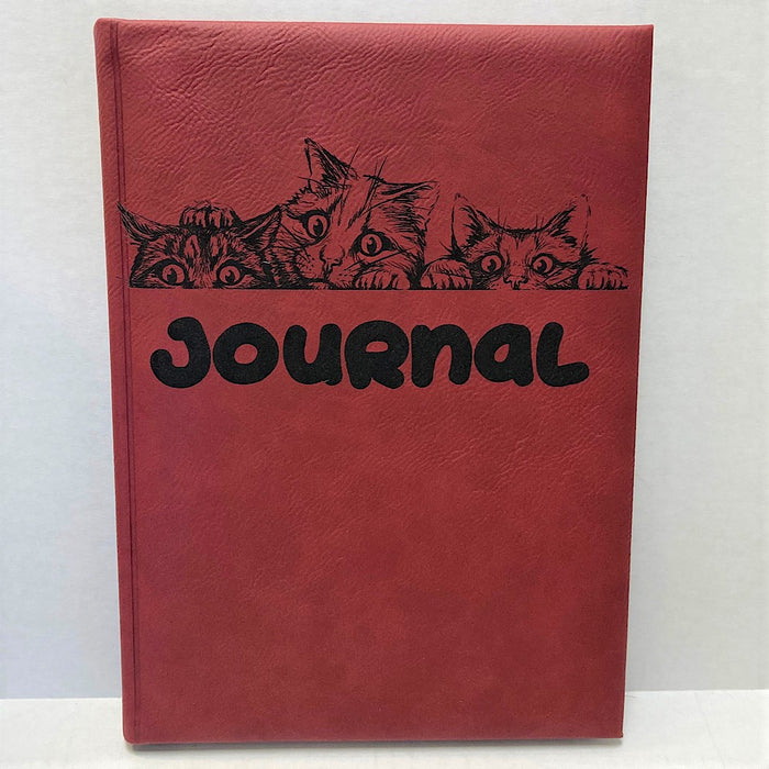 Medium Faux Leather Engraved Journal