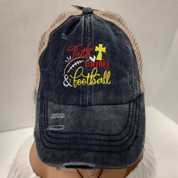 Authentic CC Beanie Ponytail Hat with Custom Embroidery