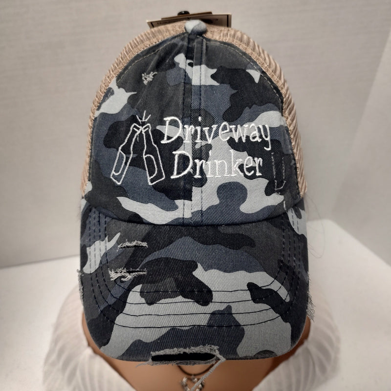 Authentic CC Beanie Ponytail Hat with Custom Embroidery