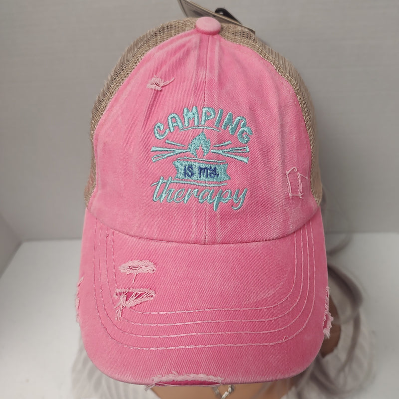 Authentic CC Beanie Ponytail Hat with Custom Embroidery