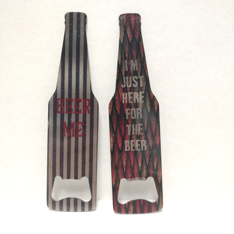 Sublimated Bottle Shaped Bottle Opener