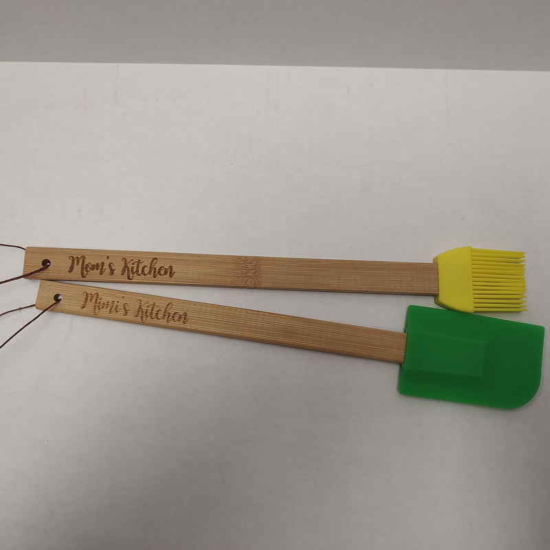 Engraved Spatula/ Brush