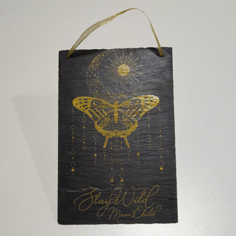 gold glitter stay wild moon child sun moth butterfly planets mystical glitter shimme