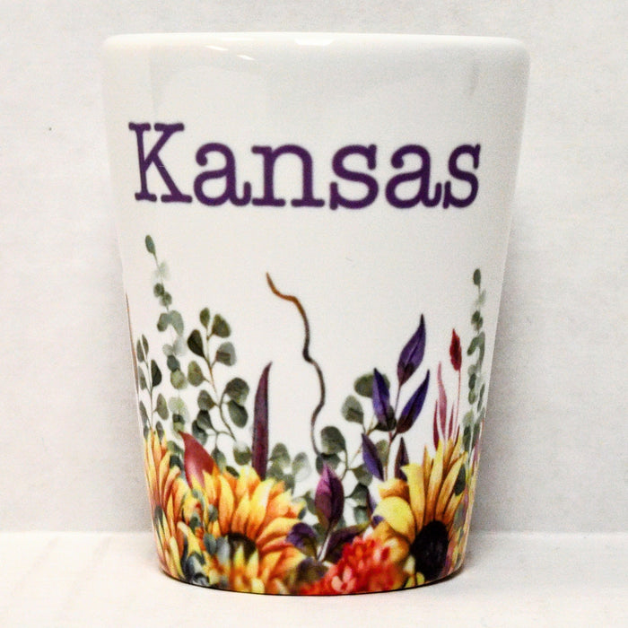 Kansas 1oz Ceramic Shot Glass