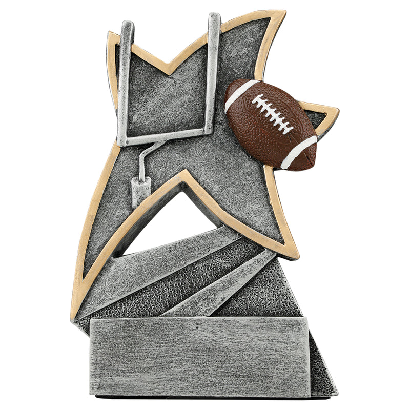 All-Star Silver Resin Sports and Academic Trophies - 5 1/2"