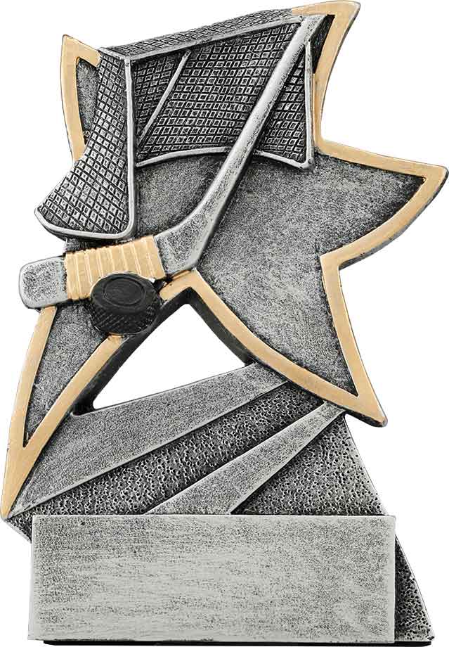 All-Star Silver Resin Sports and Academic Trophies - 5 1/2"