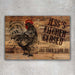 personalized kitchen wall art - kitchen closed wood plank slat rooster chicken this chick's had it- gift for chicken collector