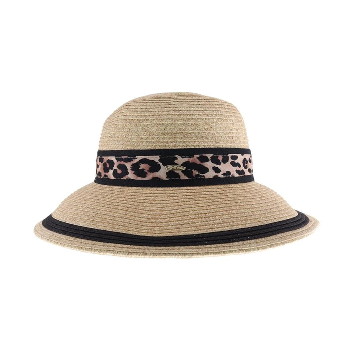 Leopard O-Ring Print C.C Sun Hat