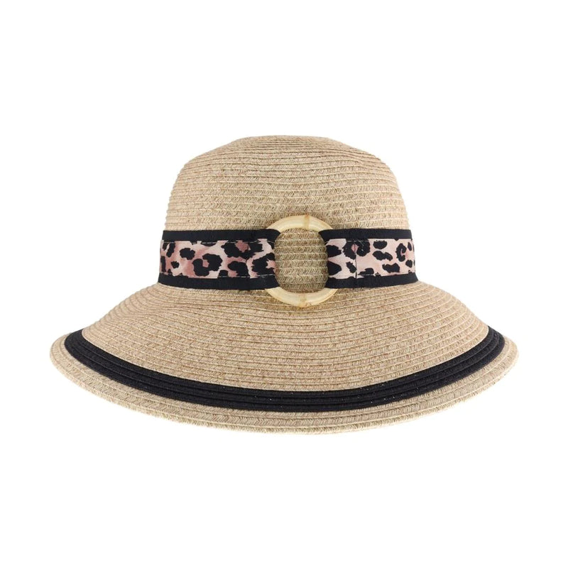 Leopard O-Ring Print C.C Sun Hat