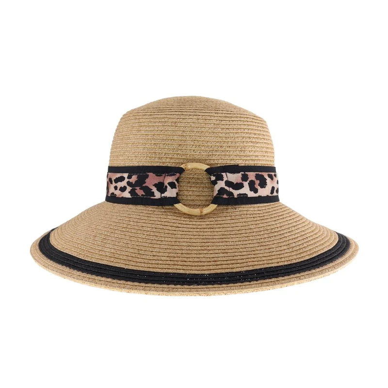 Leopard O-Ring Print C.C Sun Hat