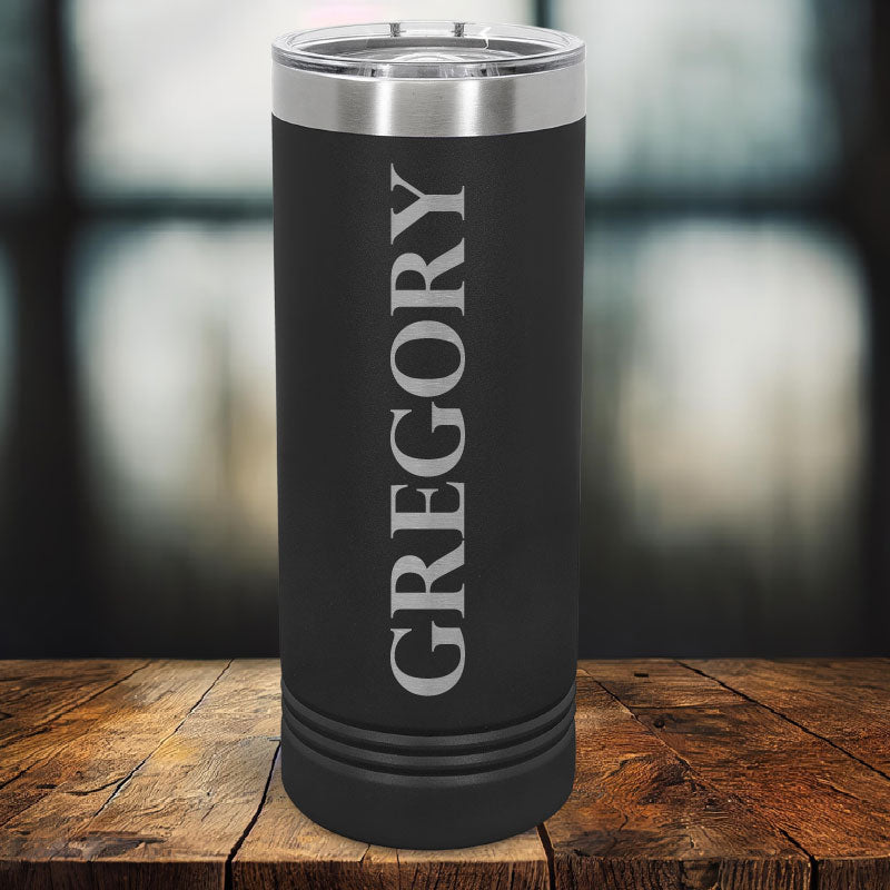 Personalized Script or Masculine Name Engraved 22 oz Polar Camel Skinny Tumbler