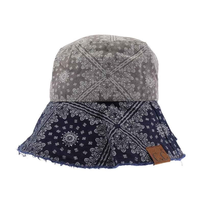 Multi Color Paisley Bandana C.C Bucket Hat