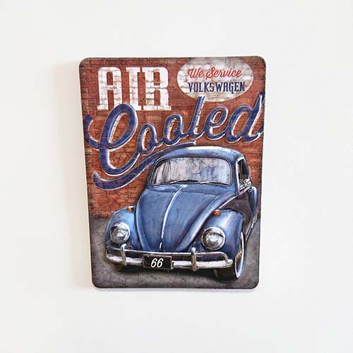 VOLKSWAGEN BRICK EMBOSSED TIN MAGNET