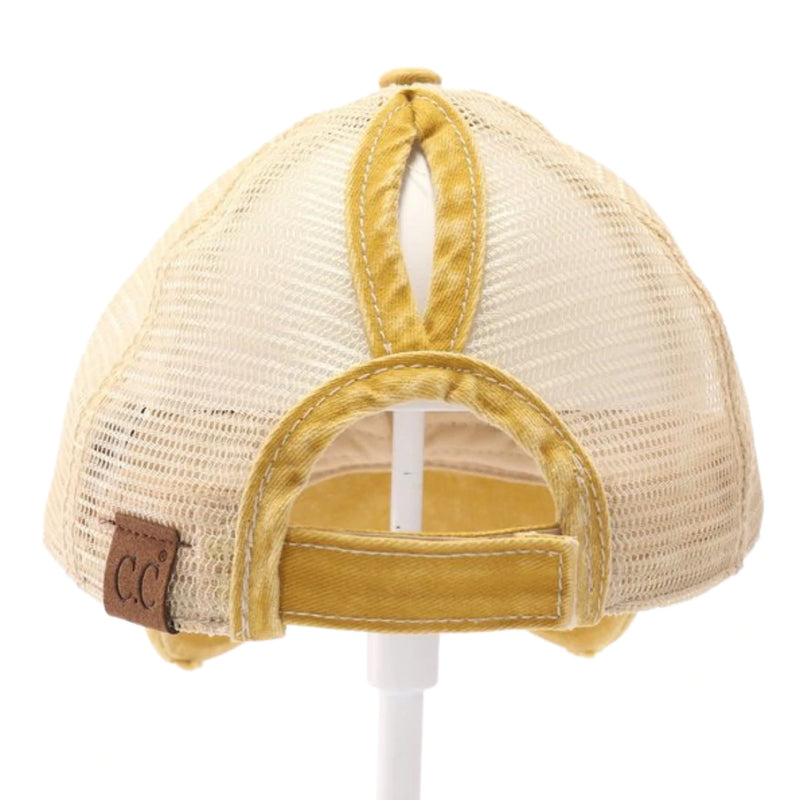 Authentic CC Beanie Monochrome USA Embroidered High Pony Ball Cap