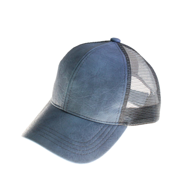 Authentic CC Beanie Faux Leather Cap