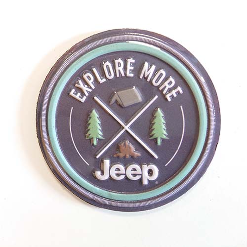 JEEP EXPLORE MORE EMBOSSED TIN MAGNET