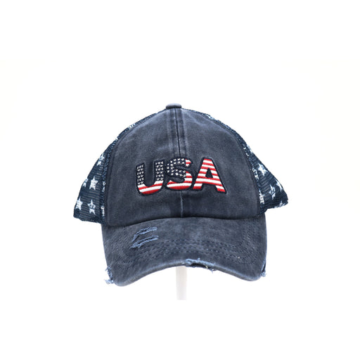 Authentic CC Beanie Distressed USA Patch Star CC Ball Cap Baseball hat patriotic stars and stripes United States American Flag 