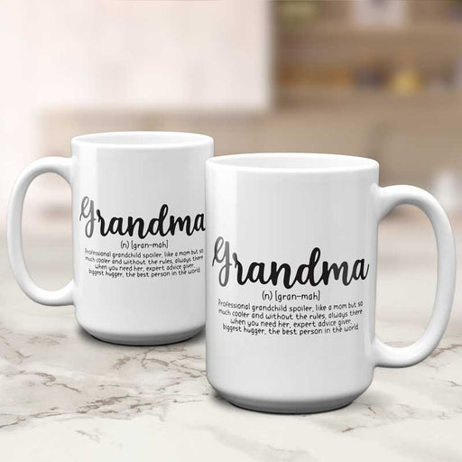 Remind Grandma how special she is with this thoughtful mug featuring the Definition of a Grandma, letting her know you think she's the best person in the world!