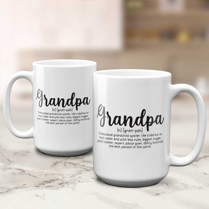 Definition of a Grandpa Coffee Mug for Papa