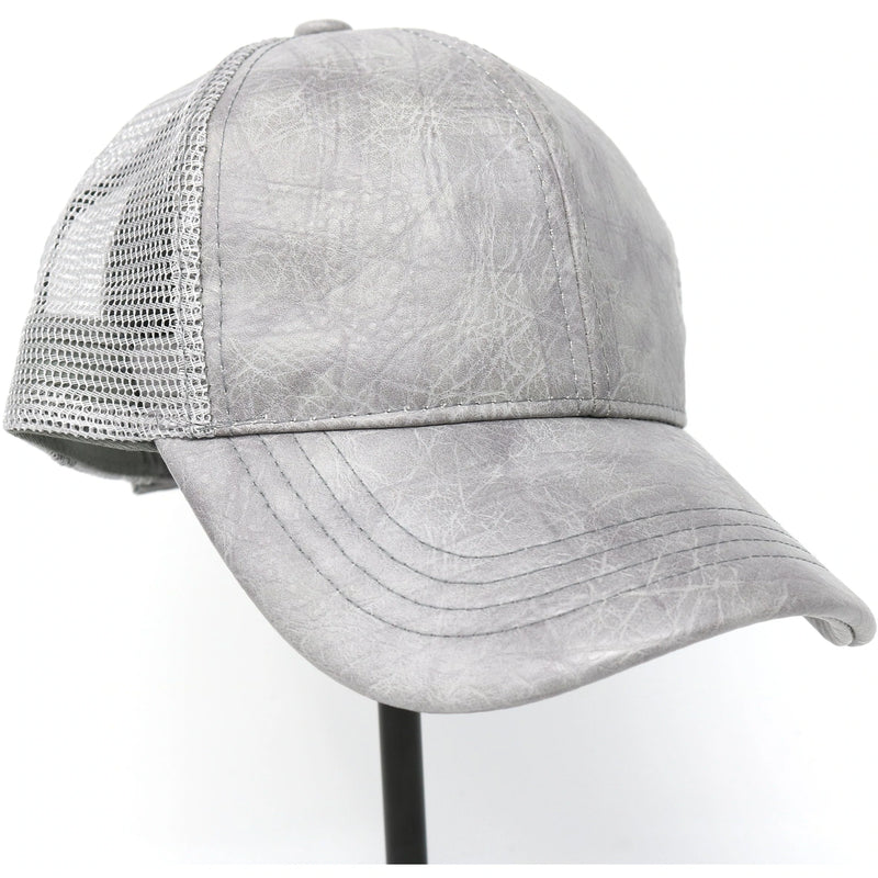 Authentic CC Beanie Faux Leather Cap