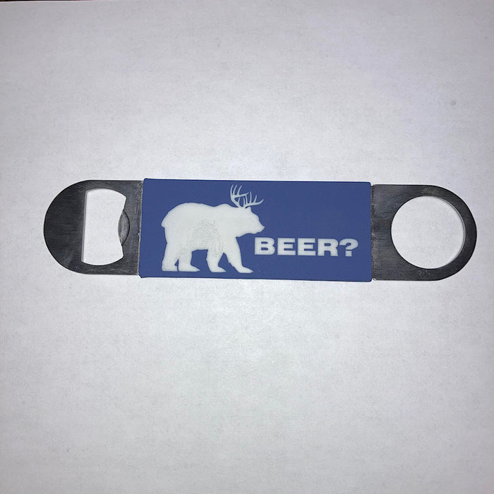 PersonalizedBottle Opener with silicone sleeve