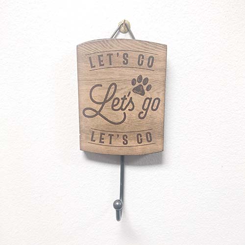 LET'S GO PAW PRINT WALL HOOK