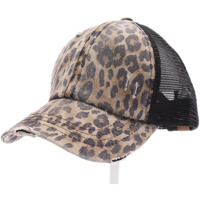 Authentic CC Beanie Ponytail Hat with Custom Patch