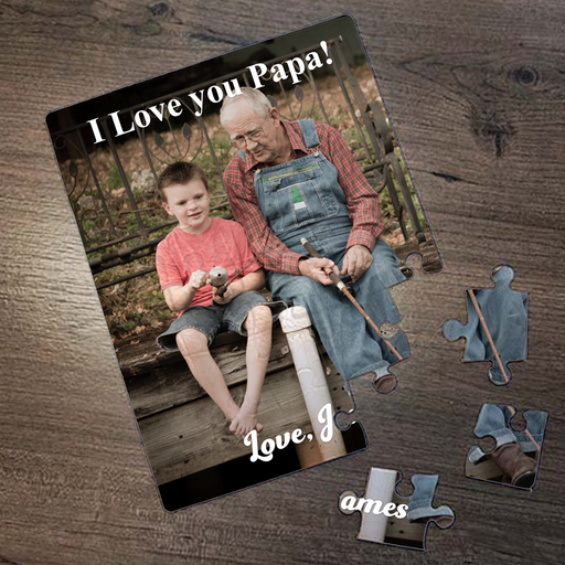 Make your own custom puzzle with photo portrait drawing art message or letter. Jigsaw puzzle from picture in Wichita KS