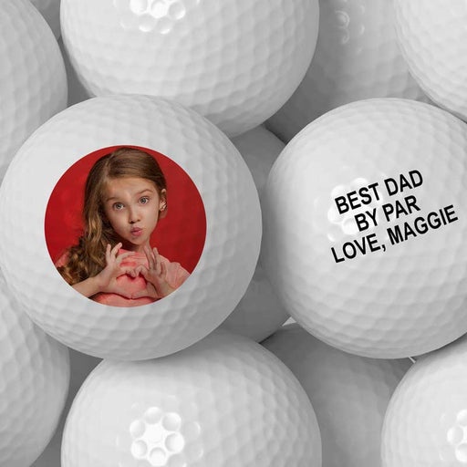 custom photo and text or logo golf ball no minimums wholesale 
