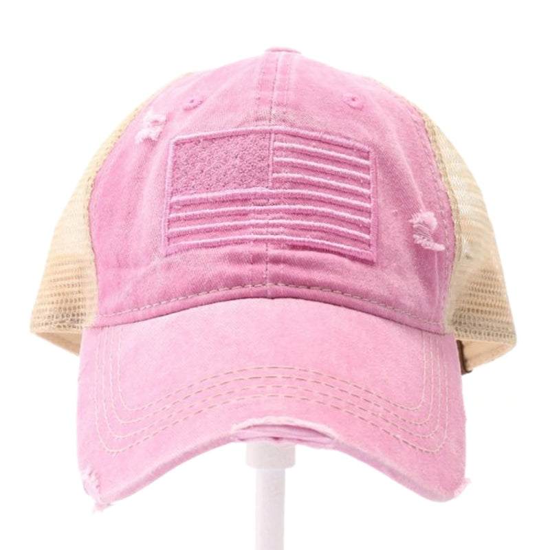 Authentic CC Beanie Monochrome USA Embroidered High Pony Ball Cap