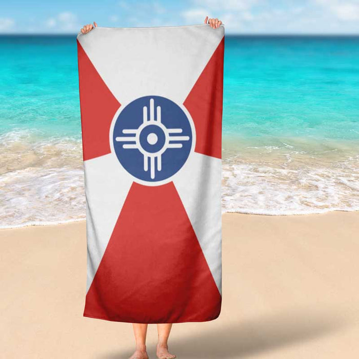Wichita Flag Beach Towel - 35x60
